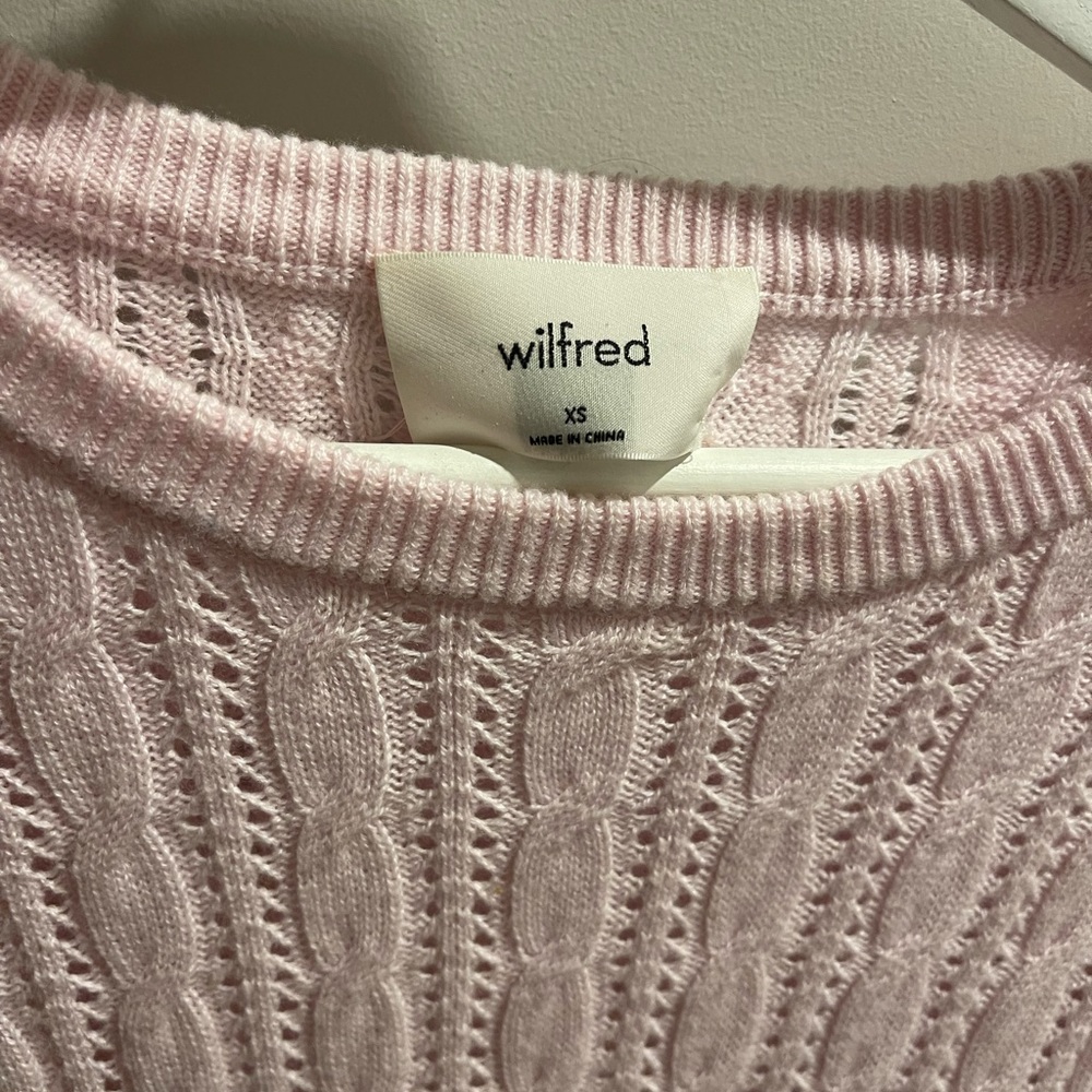 Aritzia Wilfred Library Sweater - Soft Pink - Picture 8 of 9